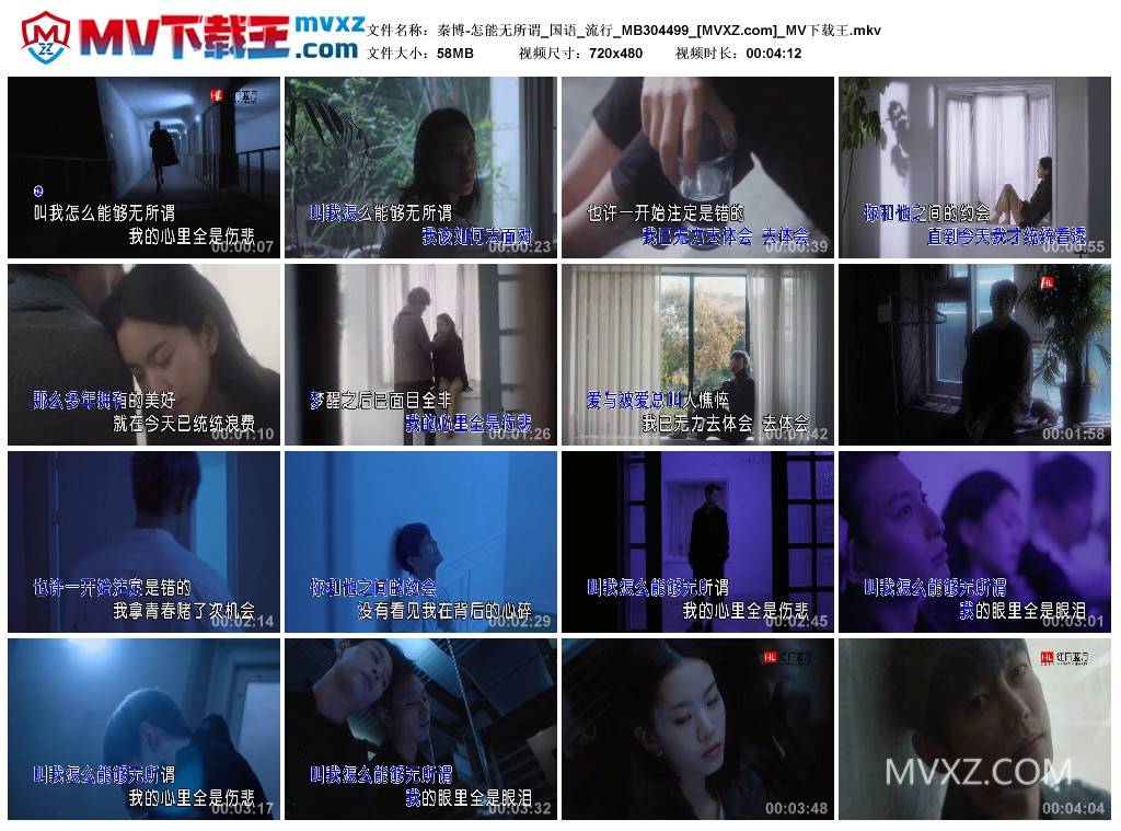 秦博-怎能无所谓_国语_流行_MB304499